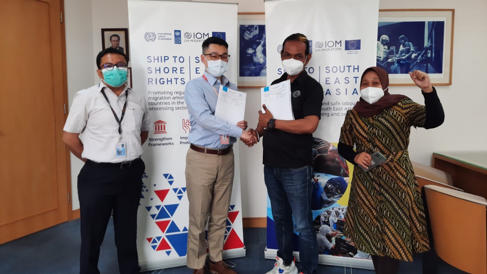 Kamiparho Tandatangani Kerja Sama Dengan ILO Jakarta Untuk Sektor Pengolahan Hasil Laut