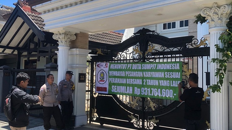 Tidak Bayar Pesangon Karyawannya, PT Duta Sumpit Temanggung Jawa Tengah Dilaporkan Pidana   