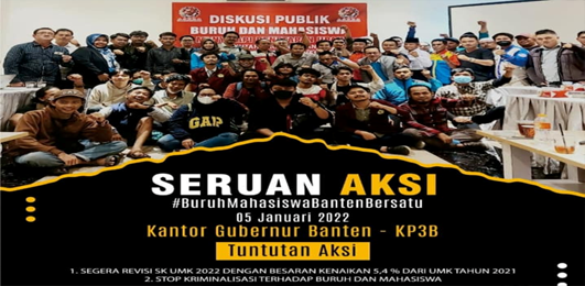  Tolak Upah Murah, Besok Aktivis Buruh dan Mahasiswa Demo Di Kantor Wahidin Alim   
