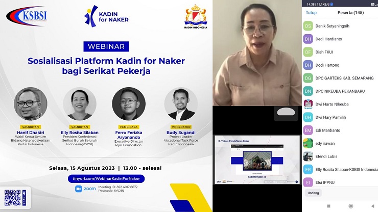 Sosialisasi Kadin for Naker, Platform Yang Berguna Bagi Tenaga Kerja Indonesia 