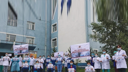  Serikat Buruh Kesehatan Mongolia Menangkan Hak Nakes Dimasa Pandemi
