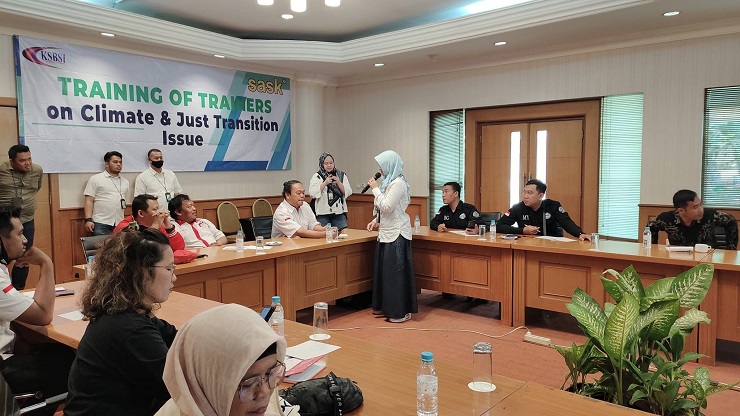 Perkuat Isu Perubahan Iklim dan Transisi yang Berkeadilan, KSBSI Gelar Training Bagi Anggotanya di Jakarta 