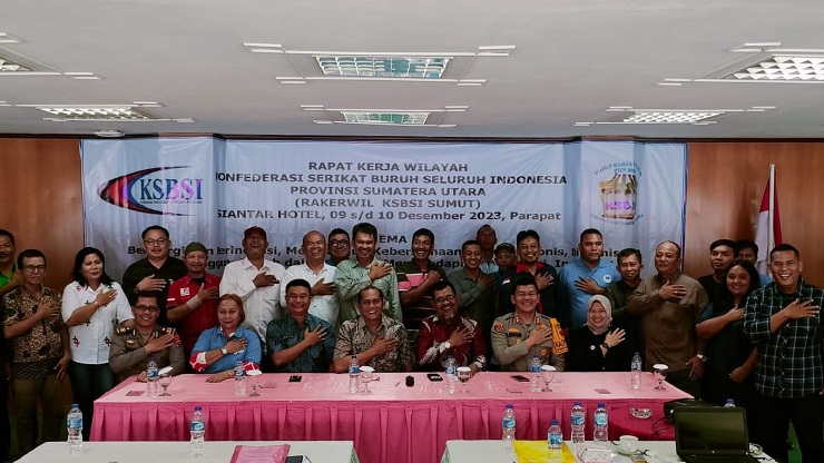 Ramlan Hutabarat Terpilih Kembali Menjadi Korwil KSBSI Sumatera Utara Periode 2023-2027