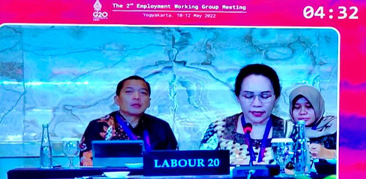  Dalam Agenda EWG Presidensi G20, KSBSI Suarakan Hak Jaminan Perlindungan Sosial Pekerja UKM