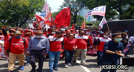   Hari Ini Massa Buruh KSBSI Turun ke Jalan, Menolak UU Cipta Kerja 